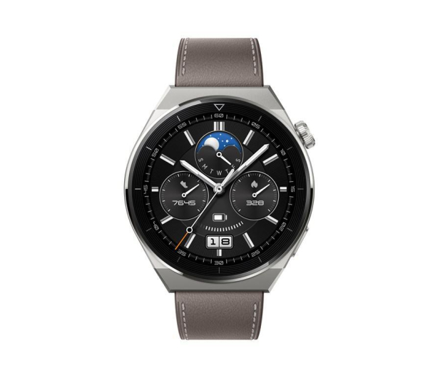 Huawei Watch GT 3 Pro Classic 46mm srebrno-brązowy - 1041179 - zdjęcie 3